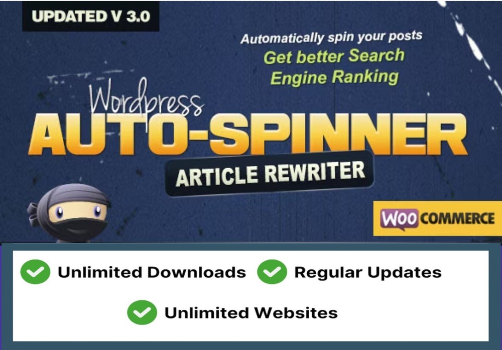 Wordpress Auto Spinner 3.19.0 Articles Rewriter Plugin Latest GPL License