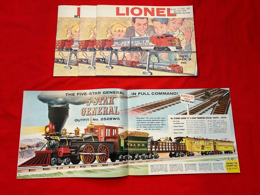 ORIGINAL LIONEL POSTWAR 1960 CONSUMER TRAIN CATALOG IN C8 CONDITION