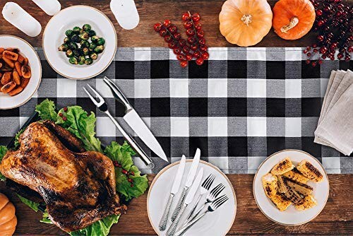 Rustic Charm: Buffalo Plaid Table Runner - 14x108 Inches