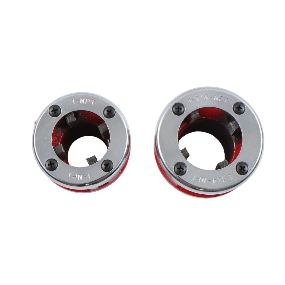 7 Size 3/8" To 2" Dies Set W/ Handle Pipe Threader Threading BSPT Pipe Threader