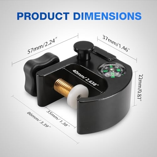 Quick Release Clamps Data Collector Holder – Open Clamp Bracket with Compass,