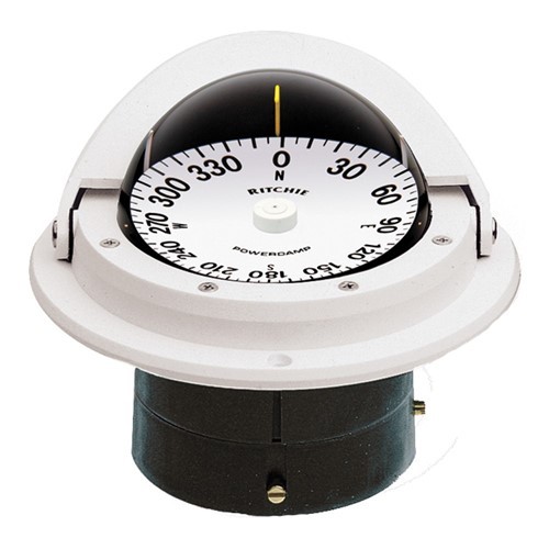 Ritchie Compass, Flush Mount, 3" Dial, White F-82W
