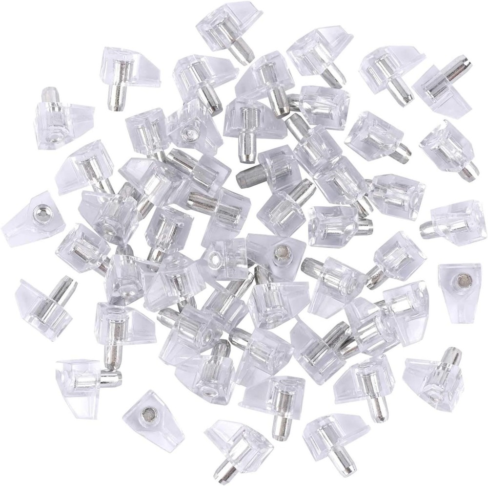 Self-Locking 5mm Shelf Support Pegs – 95 Durable Clips for Kitchen Organization