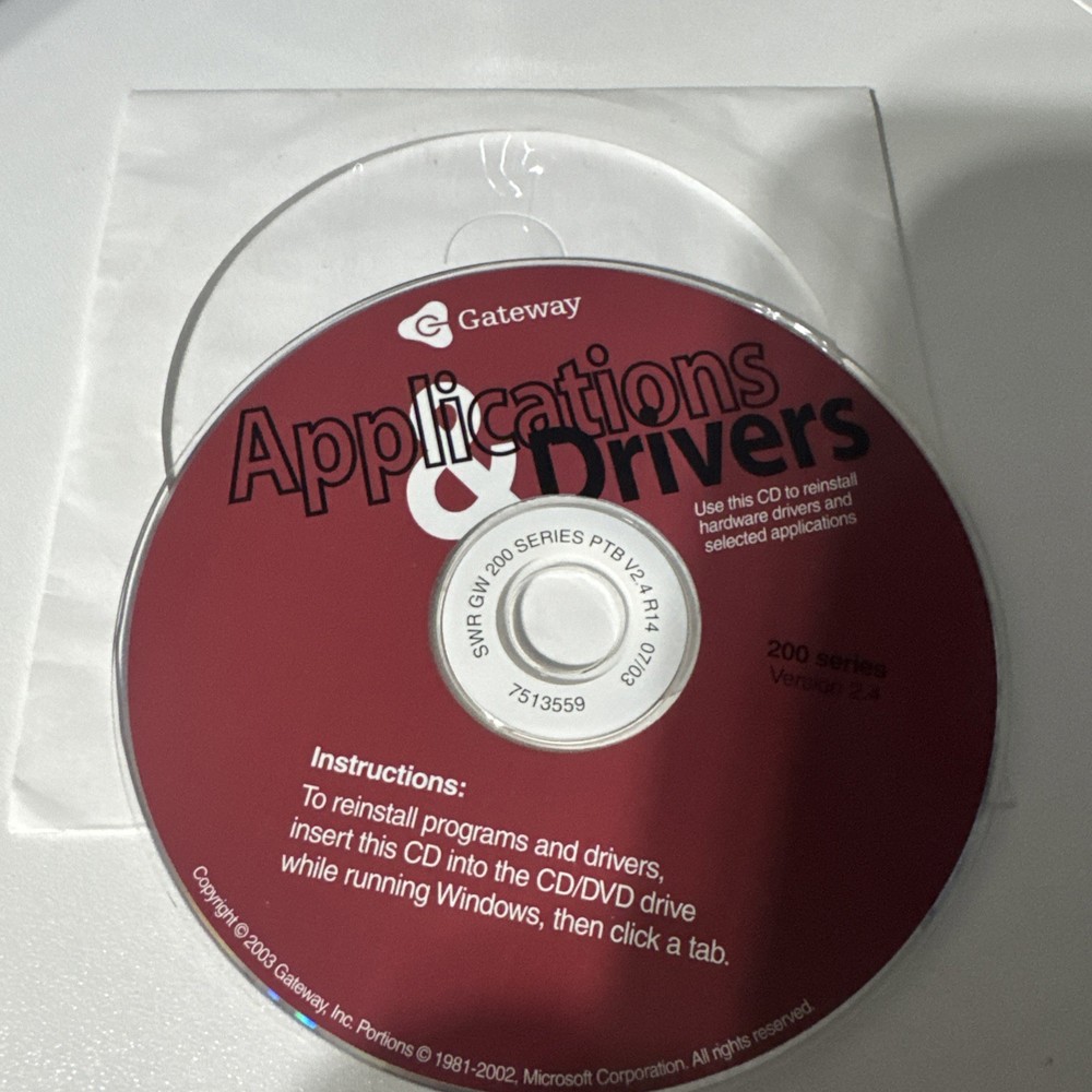 VTG Gateway Applications & Drivers 200 Series Version 2.4 CD ROM Software  2003