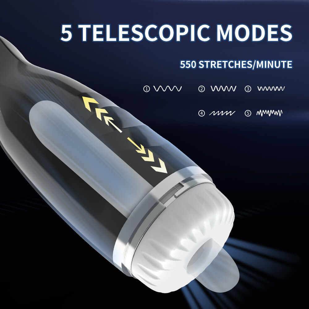 Automatic Male Masturbaters Telescopic Thrusting Cup Vibration Stroker Lubricant