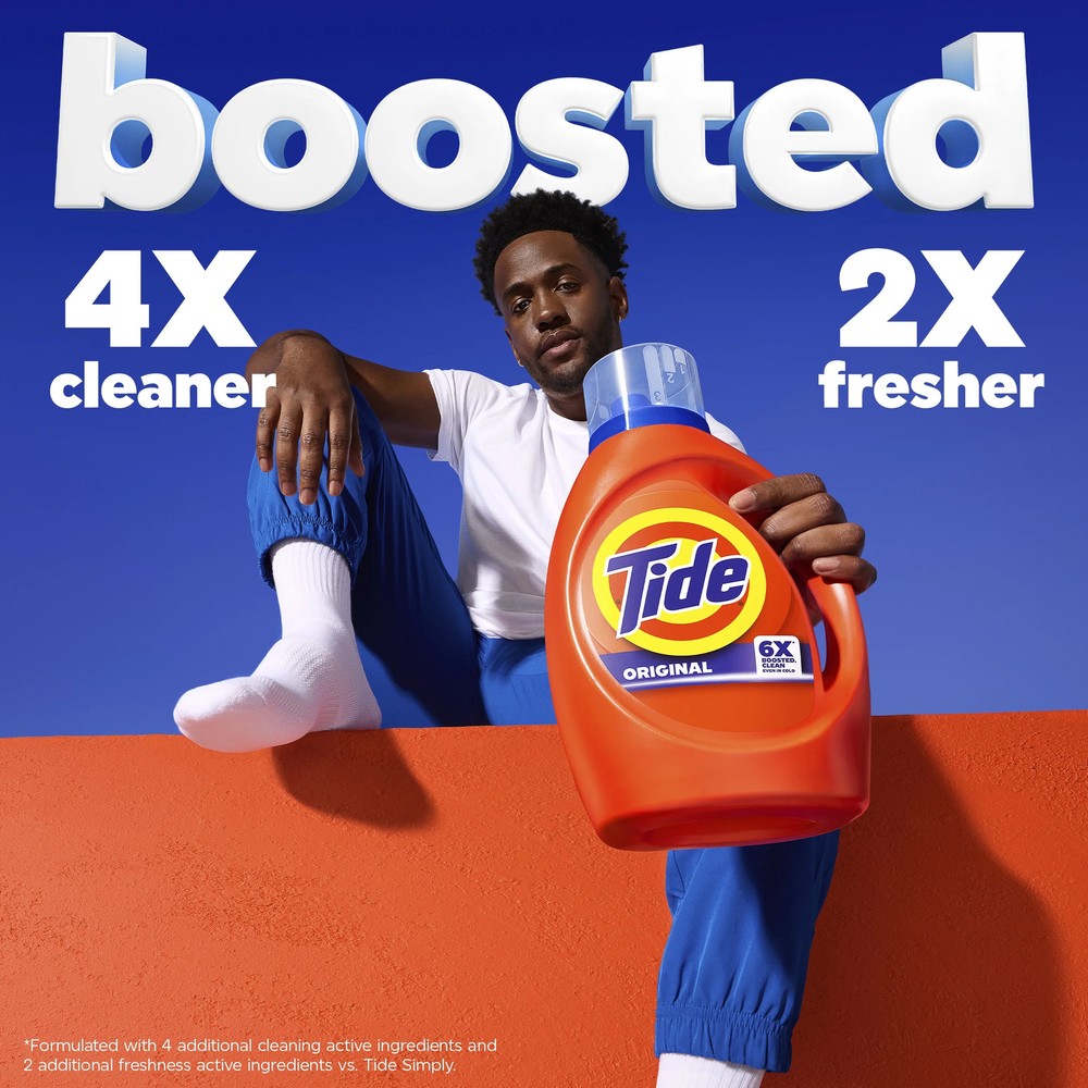Laundry Detergent Liquid Boosted Cleaning Power Original Scent
