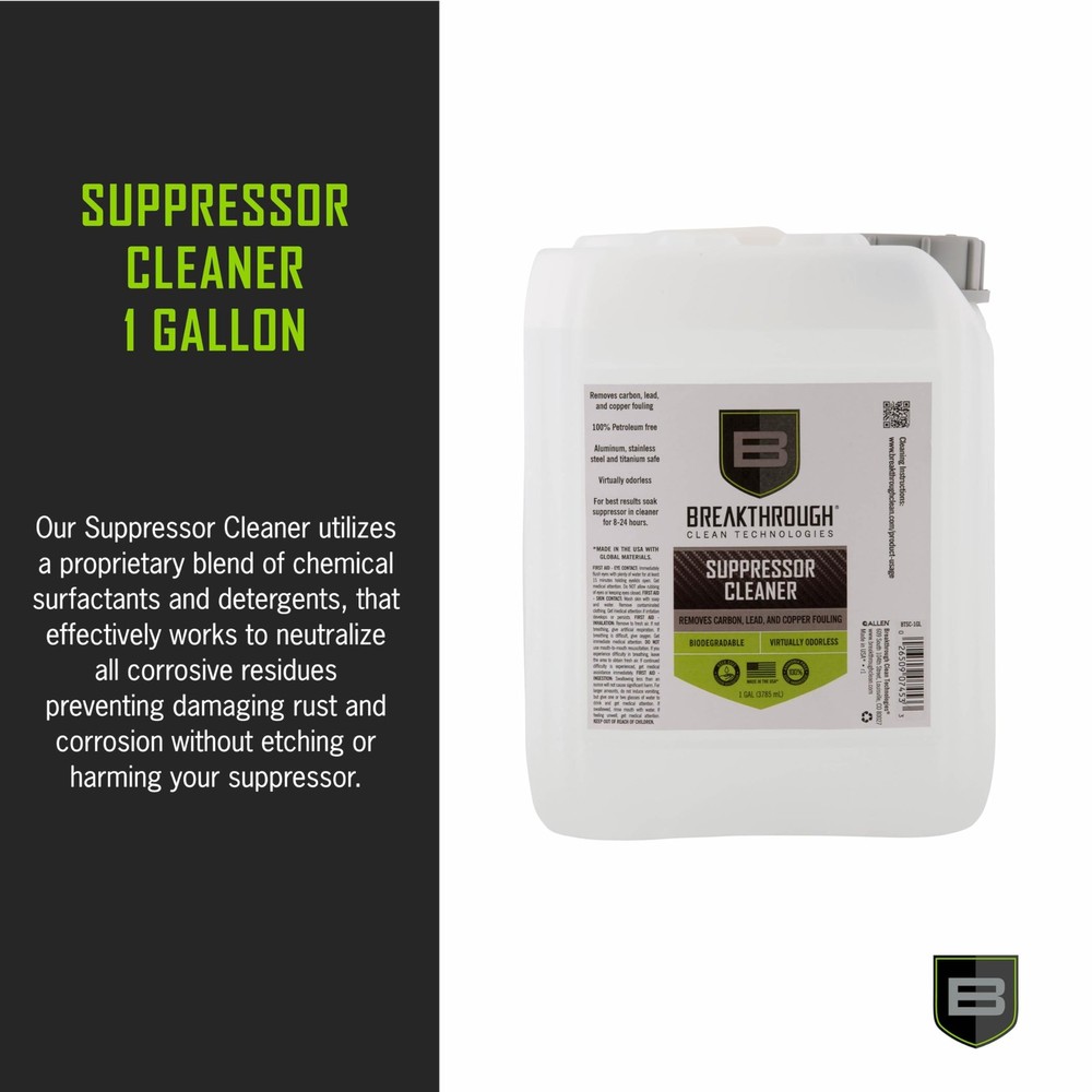 Breakthrough Clean Technologies Suppressor Cleaner 1 Gallon Clear