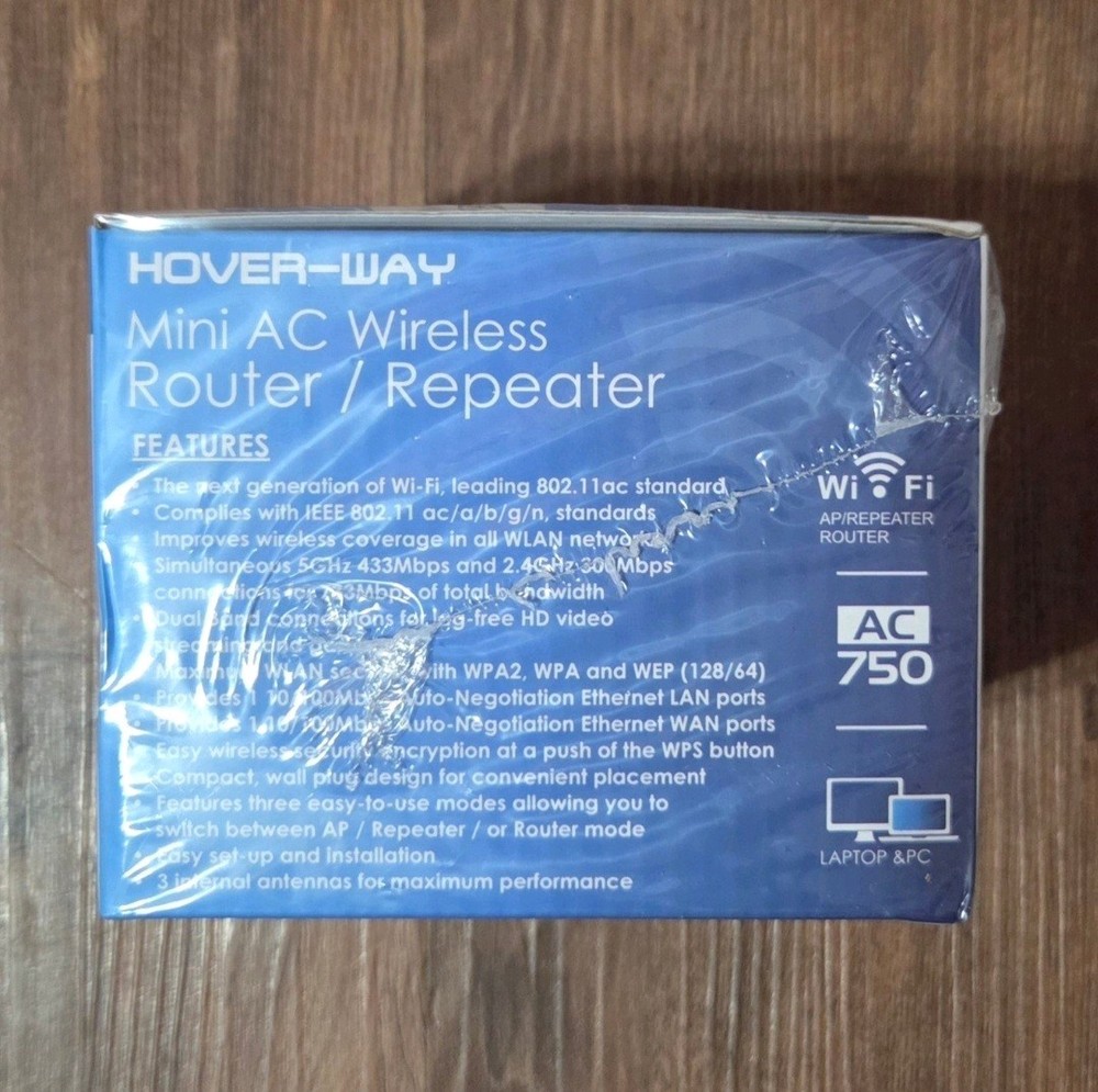 HOVER WAY AC750 MINI AC WIRELESS ROUTER/REPEATER