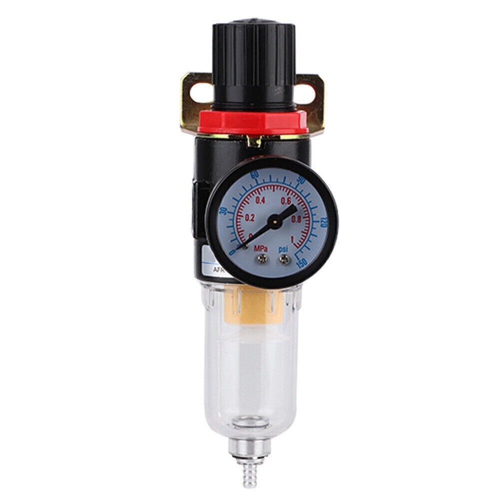1/4" Air Compressor Filter Regulator Water Pressure Moisture Trap Separator