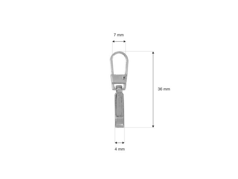 1 Zipper Silver Coloured Replacement Zip Clasp Slightly To Line Exchange