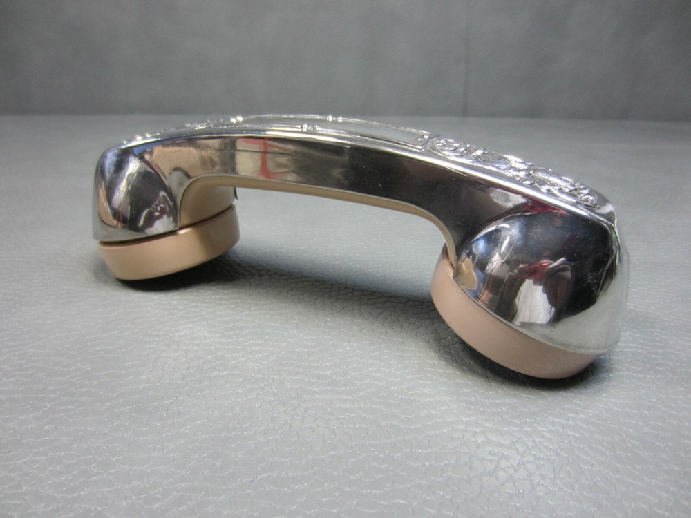 Silverplate Rotary Telephone Handset Handle Cover