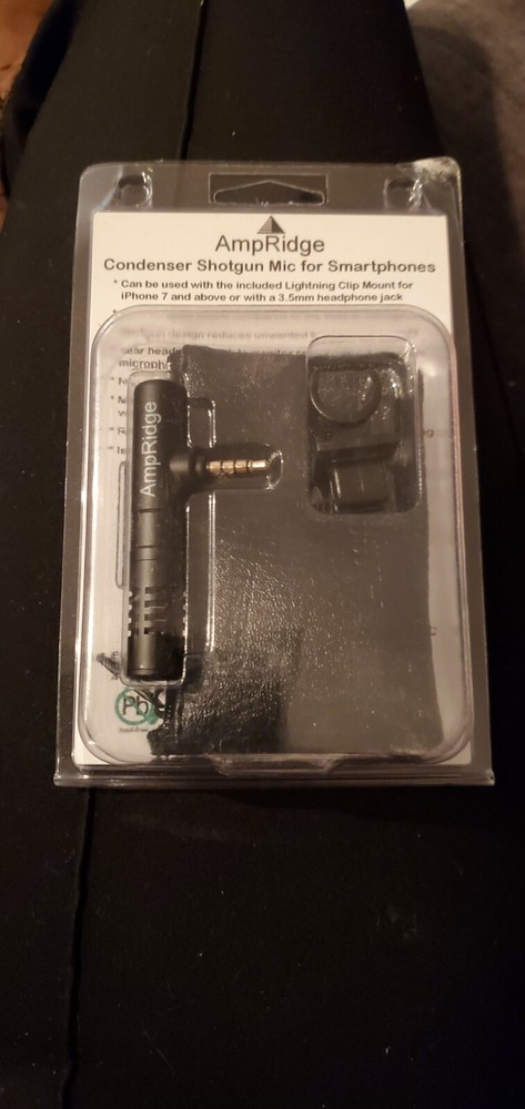 Ampridge MightyMic S iPhone Shotgun Video Microphone New