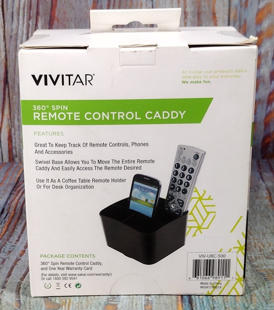 Vivitar 360° Spin Remote Control Caddy Organizer
