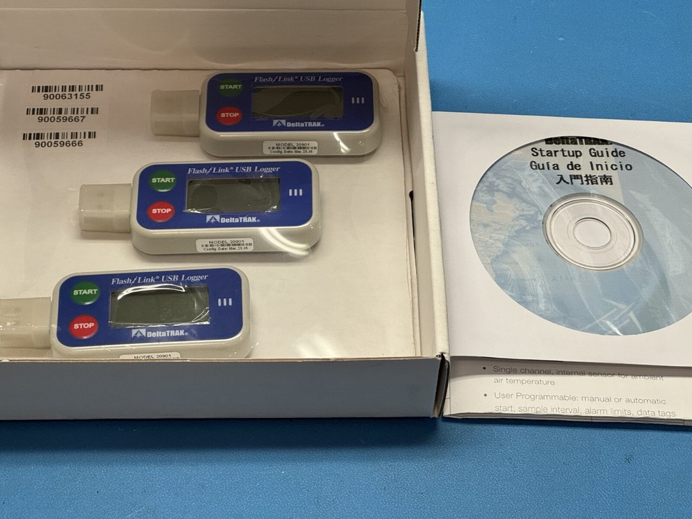 3Pcs DeltaTrak 20901 USB Temperature Logger