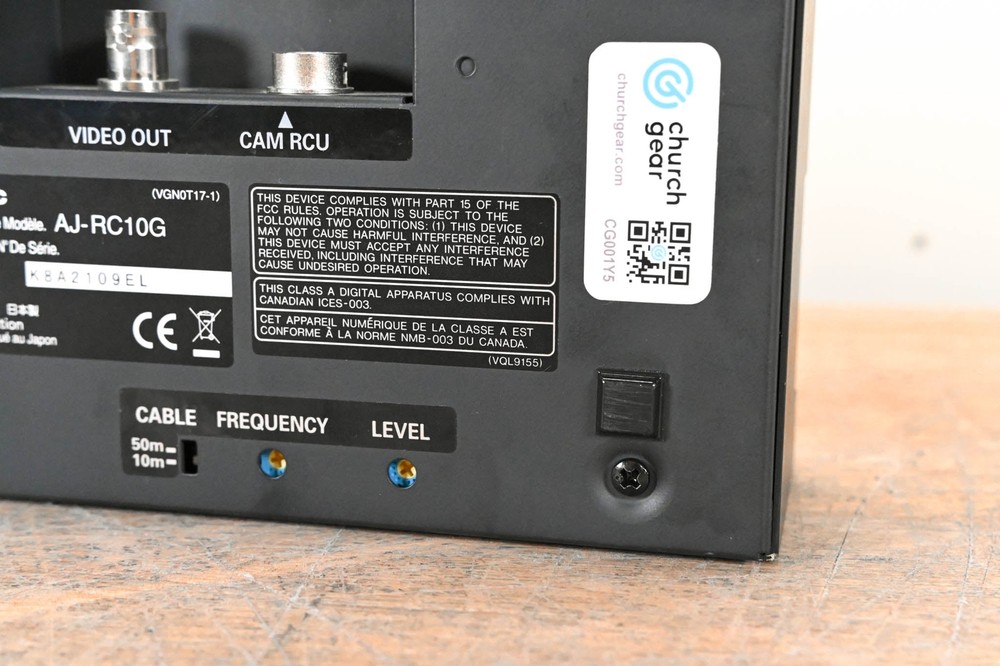 Panasonic AJ-RC10G Remote Control Unit CG001Y5