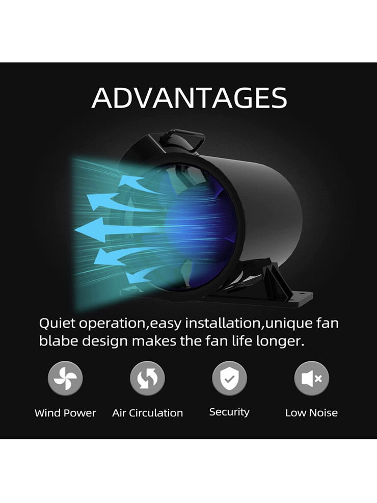 Ventifan 4inch inline fun for HVAC Ventilation