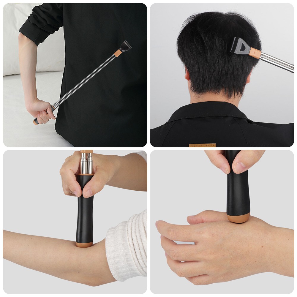 2pcs Extendable Back Scratchers Portable Telescoping Back Massagers 21.6"