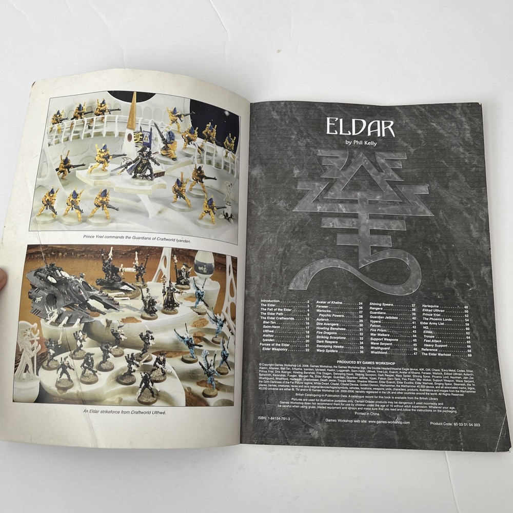 Warhammer 40,000 Eldar Codex 4th Edition 2006 Rulebook Games Workshop Army Book