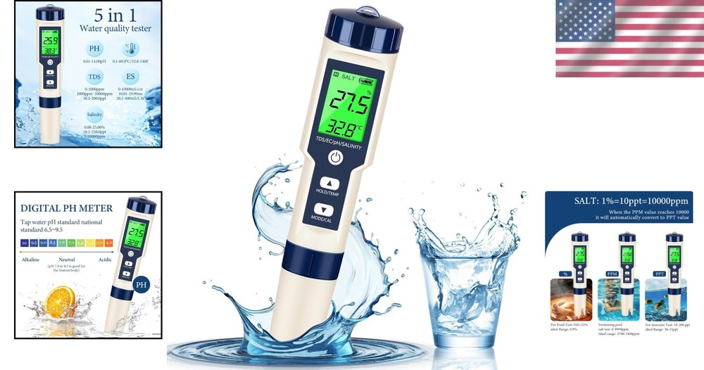 PH Temp EC & TDS Meter for Various Applications