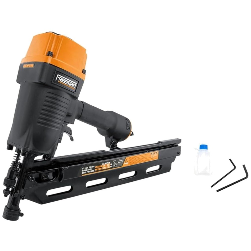 Full Round Head Nailer | Dual Mode Trigger, Depth Adjust