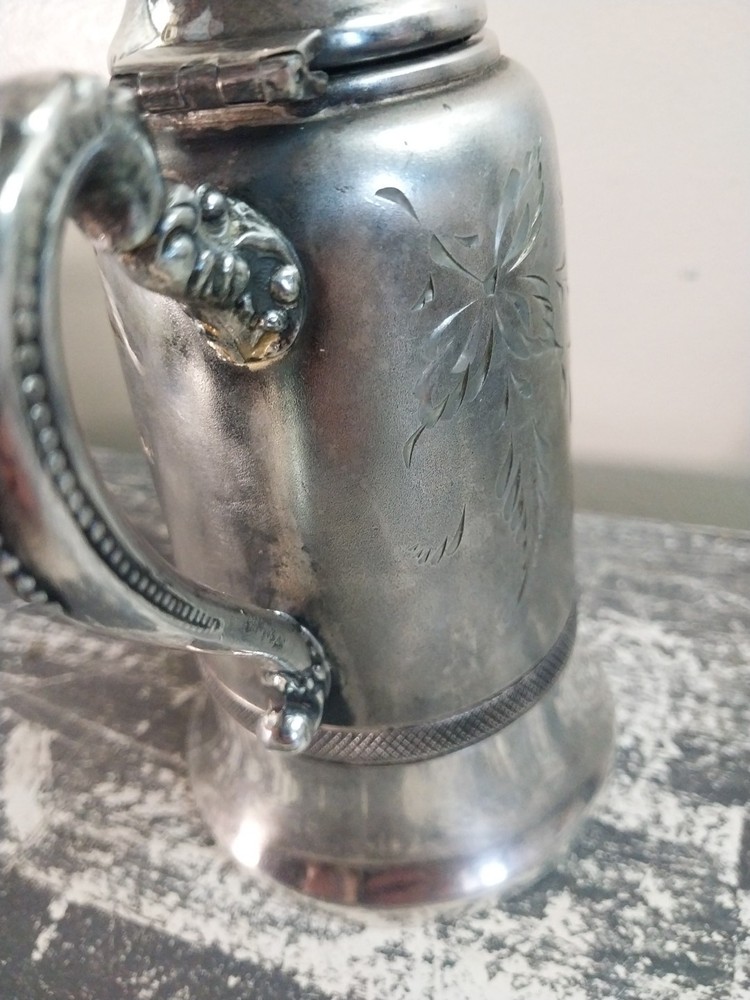 Antique Benedict Silverplate Creamer, Mini Teapot