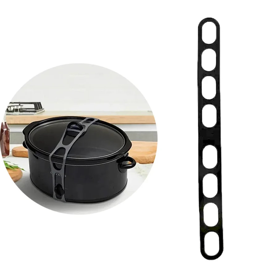 54cm Reusable Lid Strap Silicone Elastic Band Universal Pot Lid Holder