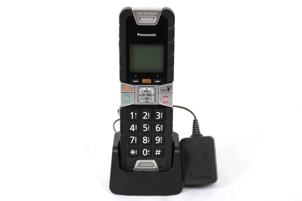 Panasonic KX-TGTA61 Replacement Rugged Cordless Handset & Base Waterproof Black