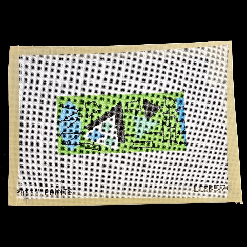 PATTY PAINTS HP NEEDLEPOINT CANVAS:  ABSTRACT RETRO DESIGN INSERT      BM