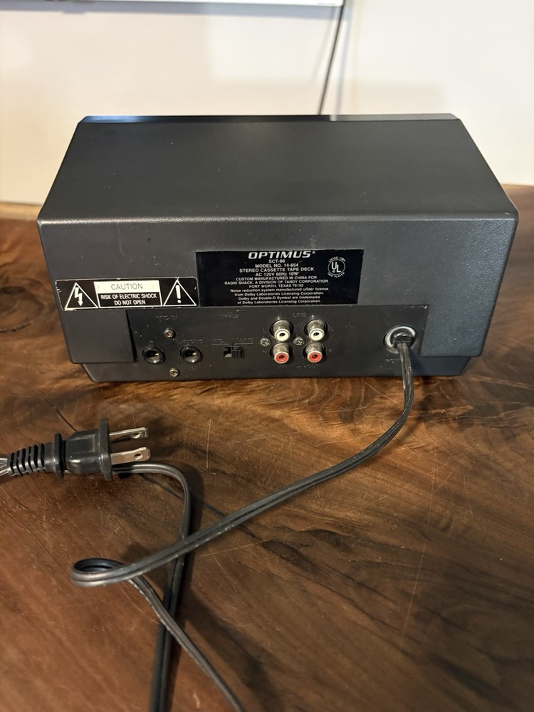 Optimus Cassette Deck SCT-86 Tested, Working Order