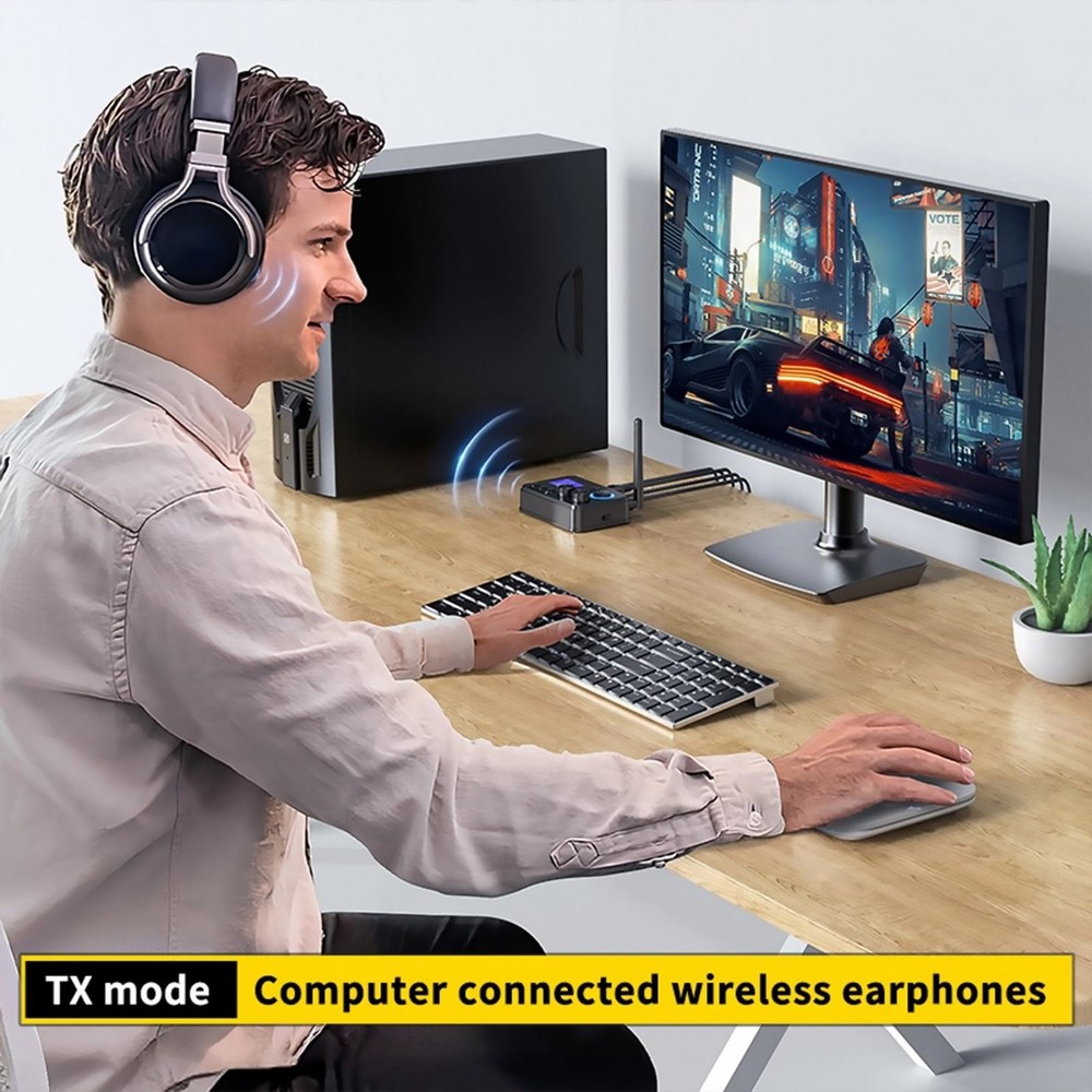 For Bluetooth 5.4 Transmitter Receiver 3.5mm AUX RCA Stereo Adapter Good Quality