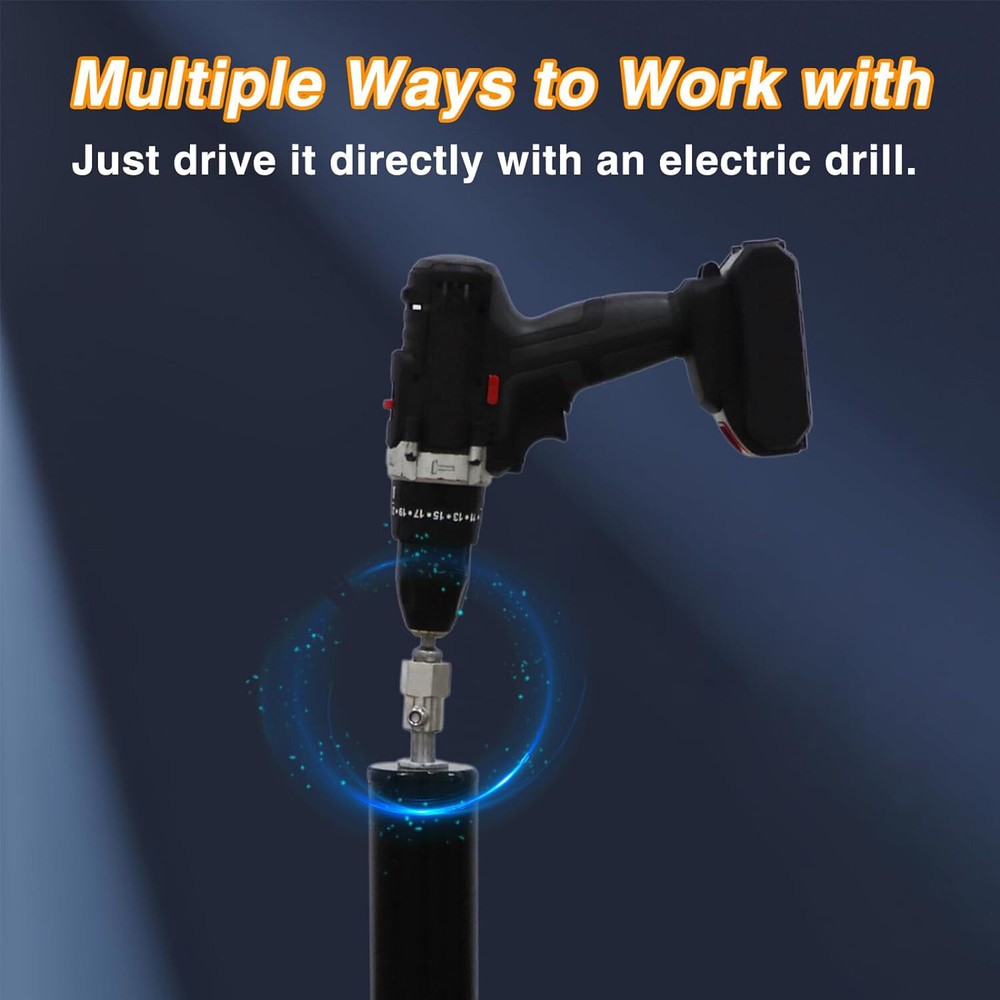 Trailer Jack Drill Adapter Stainless Steel Cordless Drill Adapter Bit Kit