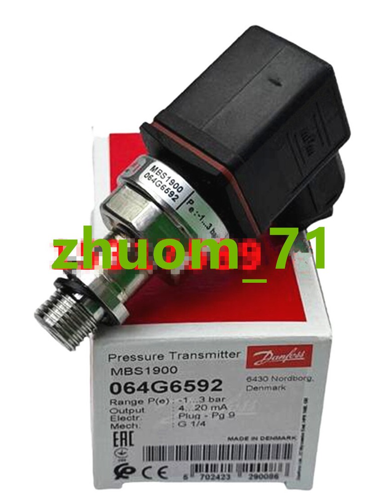 1PC Danfoss pressure transmitter MBS1900 064G6592
