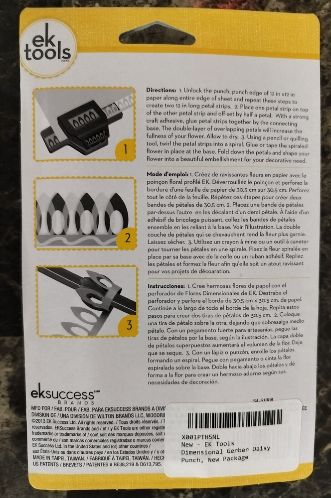 EK Tools Paper Dimensional Flower Punch