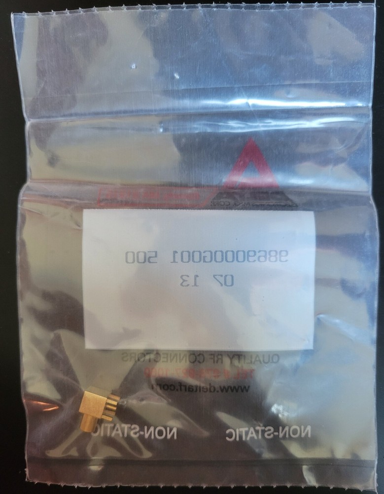 3pcs Delta Electronics MCX Female Right Angle PCB Through Hole Connector