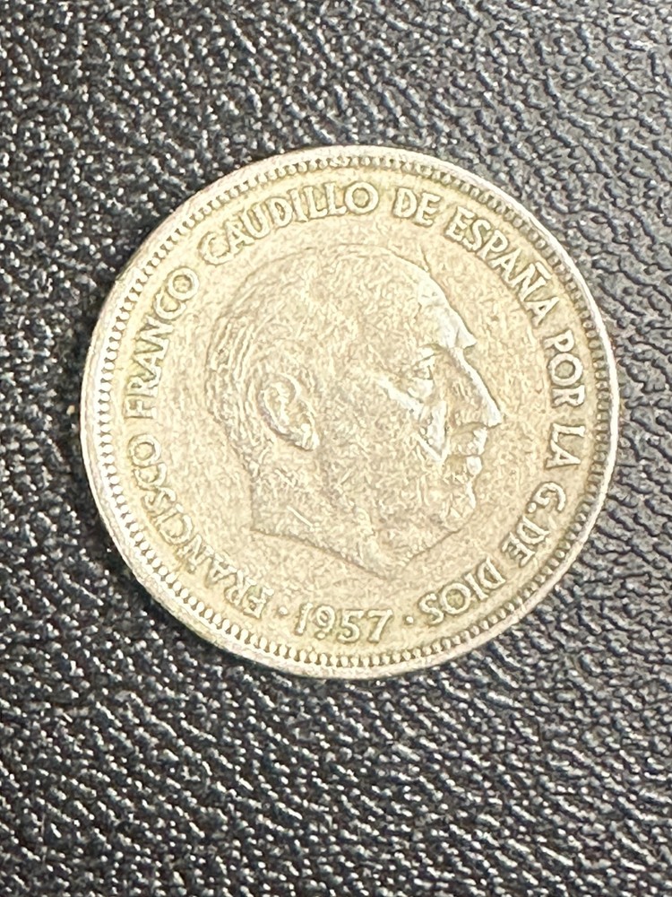 1957 25 PTAS SPAIN COIN