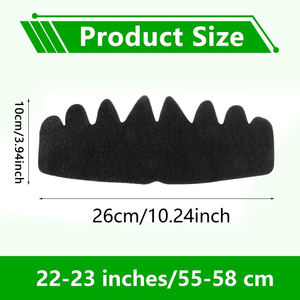 10 PCS Black Baseball Cap Inserts Flexible Washable Hat Shaper Inserts Sun Hat