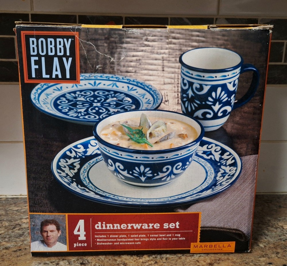 Bobby Flay Marbella Collection 4-Piece Dinnerware Set