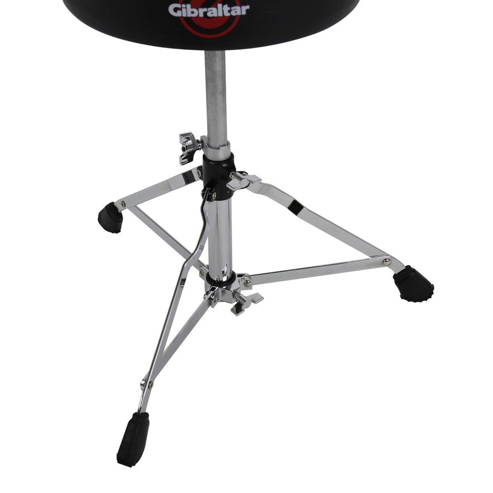 Drum Throne with Adjustable Height, Round Seat, Single-Braced Drum Stool, Lig...