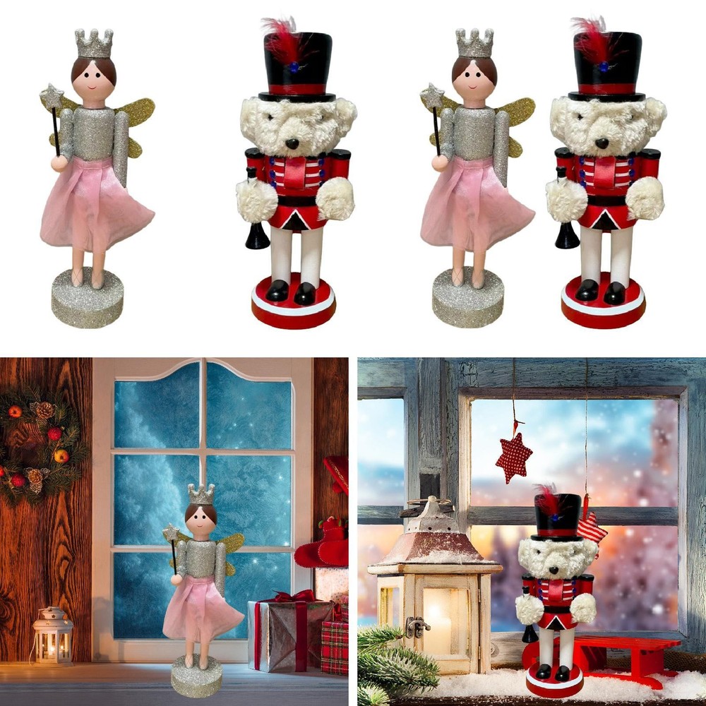 Nutcracker Figurine Statue Ornament Christmas Decoration Nutcracker Doll for