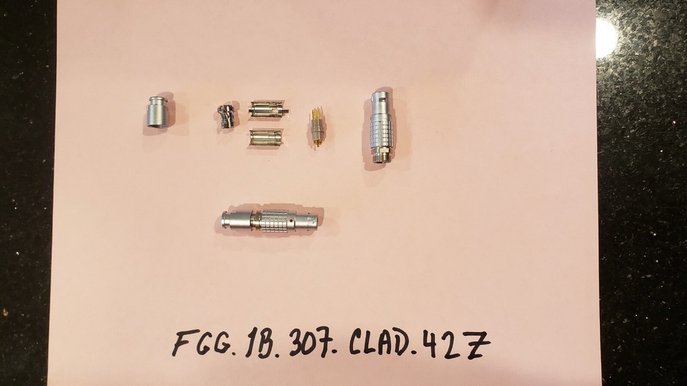 LEMO Push Pull cable connector FGG.1B.307.CLAD.42Z