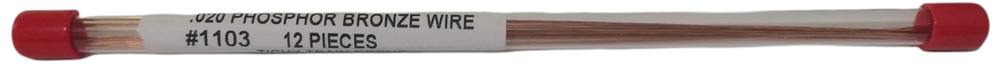 HO Scale Tichy Train Group 1103 Phosphor-Bronze .020 Wire 8" Long pkg (12)