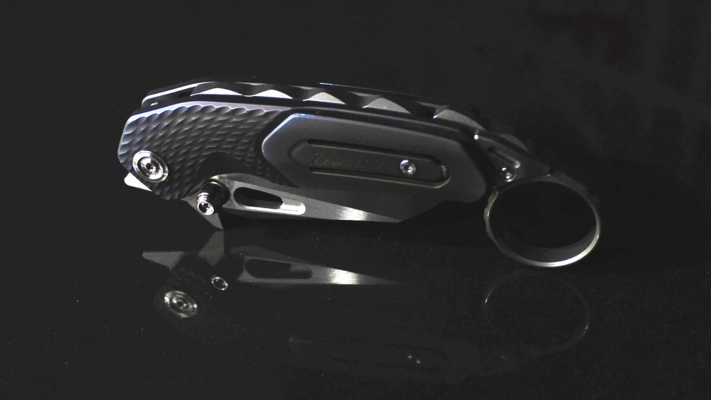 Zyac Z02 Titanium Karambits with Removable Tail Ring