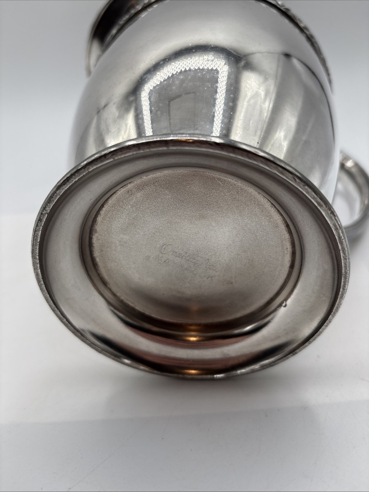 Antique Silver Plated Oneida MAYBROOK Water Pitcher Ornate Handle