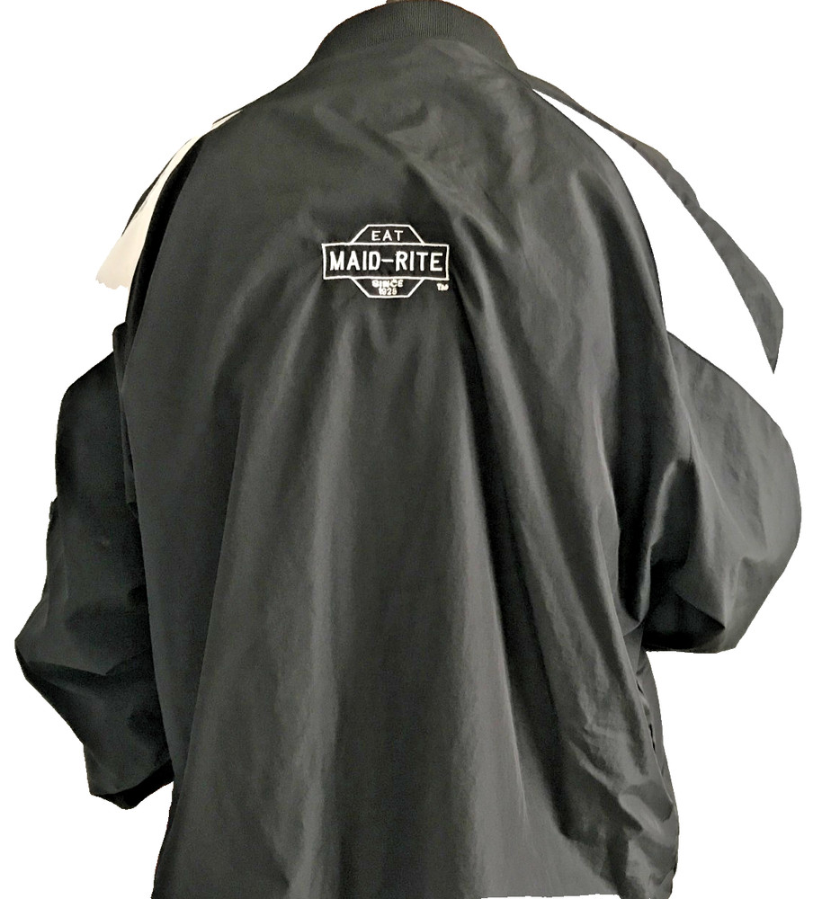 MAID RITE CAFE SLIP-OVER POLYESTER JACKET WITH LOGOS