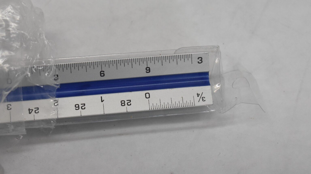 Nicunom 3 Pack Architectural Scale Ruler 12" Triangular Architect Scale Steel