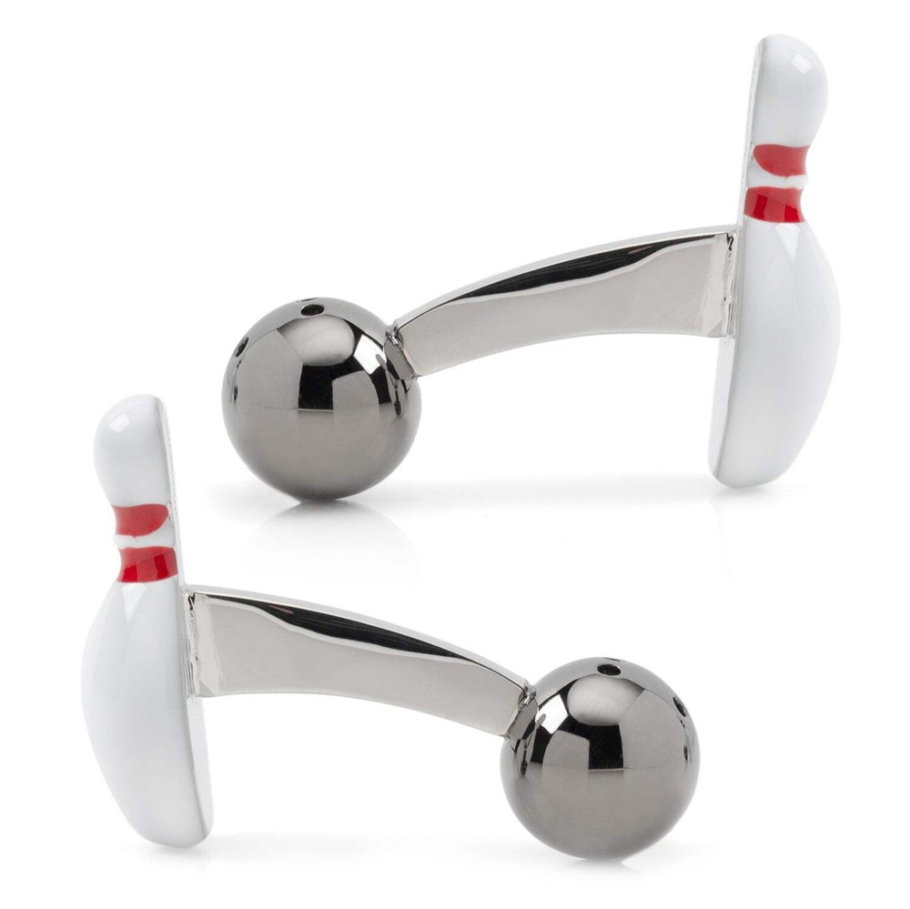 Bowling Pin & Ball 3D Cufflinks