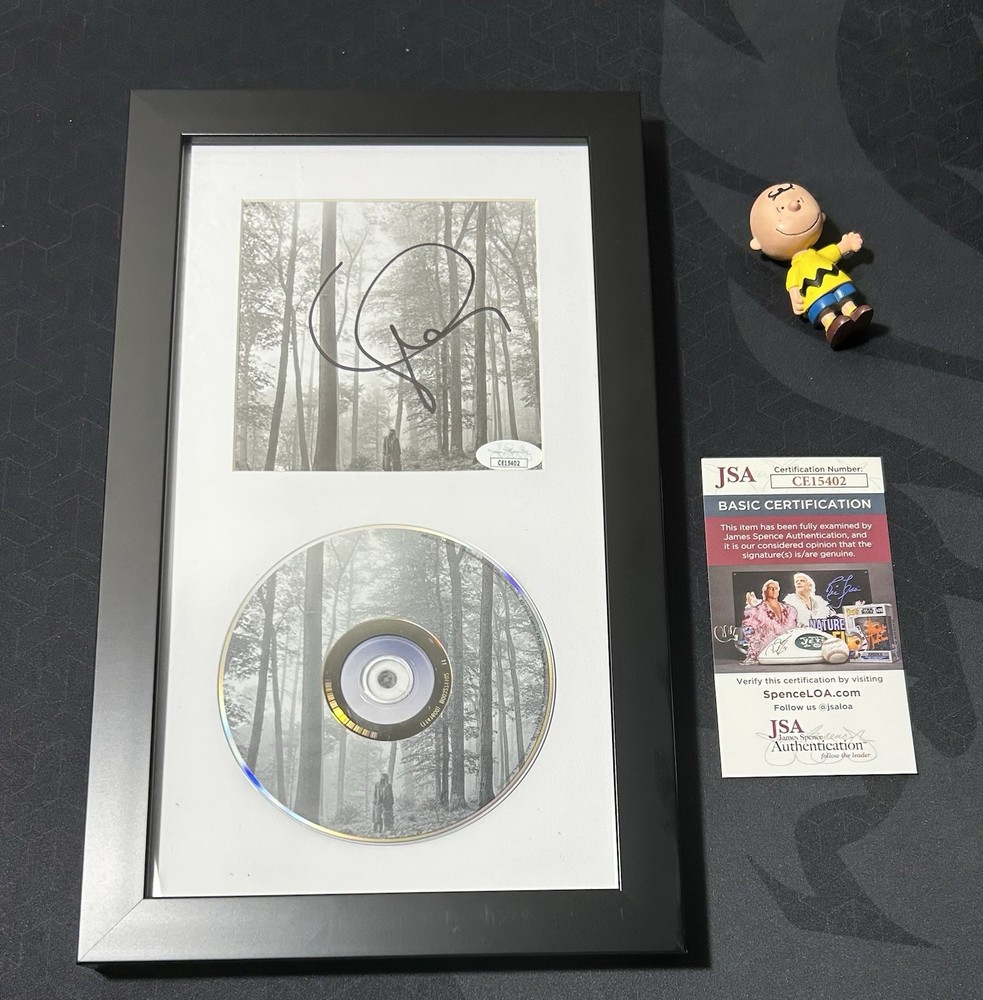 Taylor Swift Autographed Signed Framed CD Folklore JSA COA AUTHENTIC FRAMED