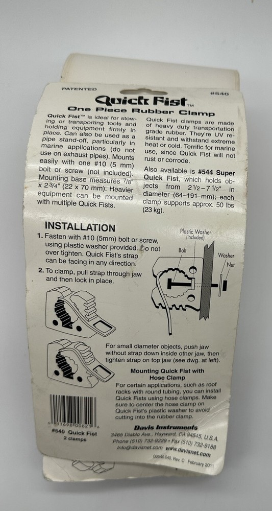 Davis Quick Fist Rubber Clamp 540, Clamp Bundle (2 Items)
