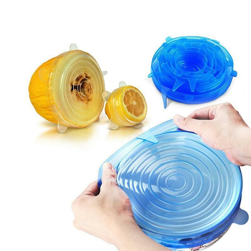 12pcs Stretch Reusable Silicone Lids