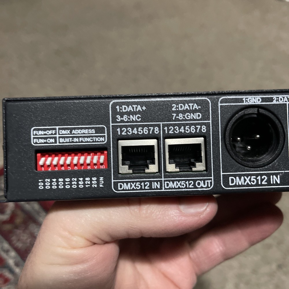 4 Channel DMX Decoder RGBW PWM DMX512 Dimmer Driver LED Strip Light Controller